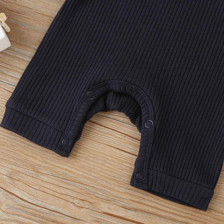 Newborn Baby Boy Girl Knitted Romper Jumpsuit Solid Long Sleeve Legging Bodysuit Playsuit Clothes Winter 0-18M