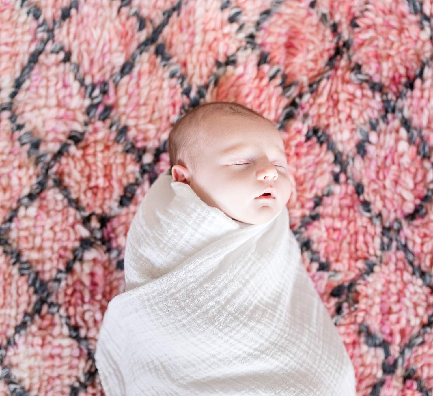 Cotton Organics Muslin Swaddle Blanket, Extra Soft and Hypoallergenic Organic Cotton, Gift Box (Natural White)