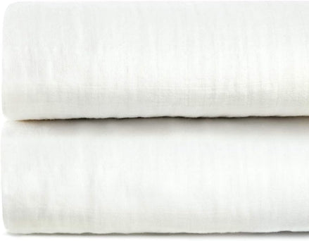 Cotton Organics Muslin Swaddle Blanket, Extra Soft and Hypoallergenic Organic Cotton, Gift Box (Natural White)