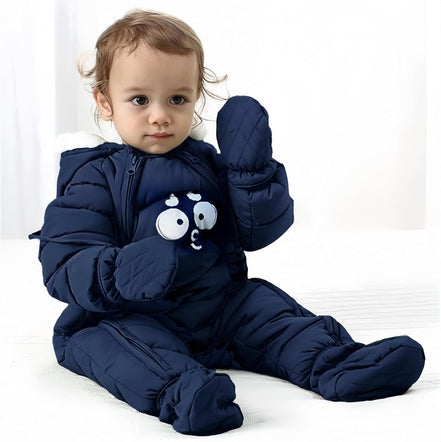 Baby Boy Snowsuit Infant Girl Winter Clothes Toddler Jumpsuit Coat Jacket Outfit Hoodied