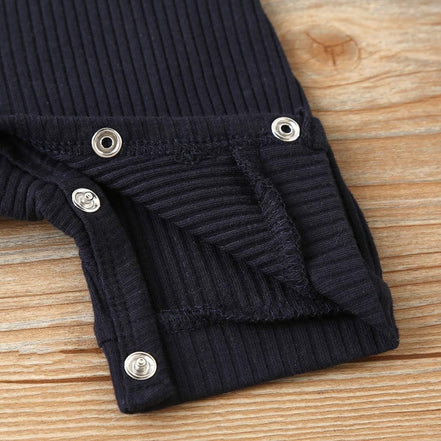 Newborn Baby Boy Girl Knitted Romper Jumpsuit Solid Long Sleeve Legging Bodysuit Playsuit Clothes Winter 0-18M