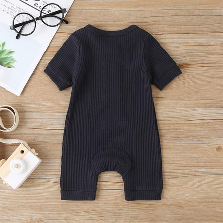 Newborn Baby Boy Girl Knitted Romper Jumpsuit Solid Long Sleeve Legging Bodysuit Playsuit Clothes Winter 0-18M